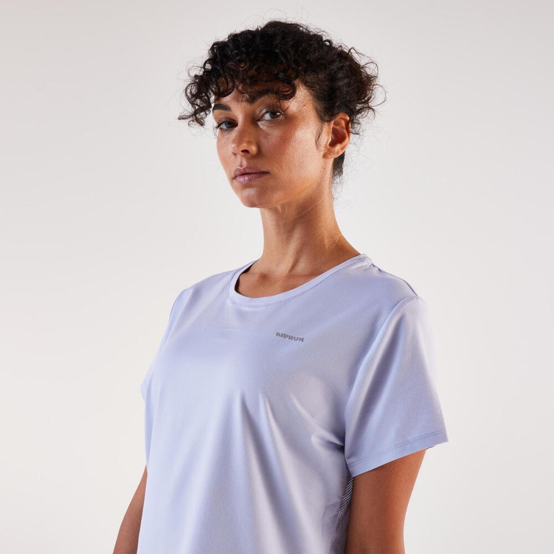 데카트론 여성 러닝 반팔 티 런 드라이 500 스위트 퍼플(DECATHLON Women's Running Short-Sleeved T-Shirt Run Dry 500 Sweet Purple) - 3