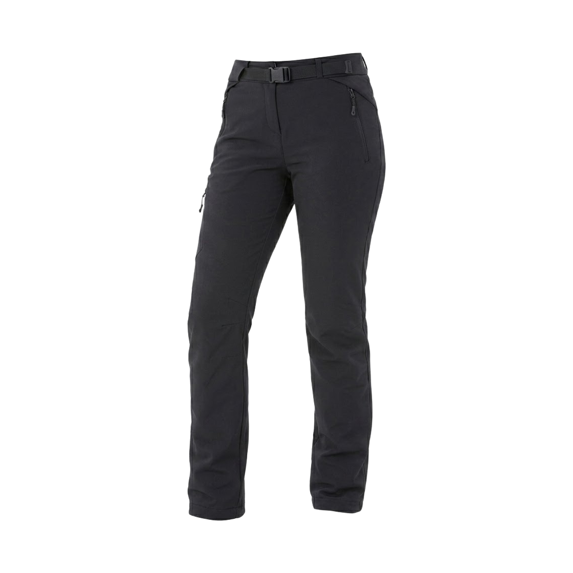 8582596 DECATHLON Women's Warm Water-Repellent Hiking Trousers SH500 Ventilation Black