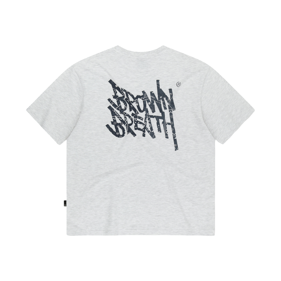 BLMMSTN01AS Brownbreath Paisley Tag T-Shirt Ash