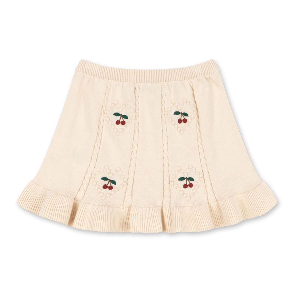 콩제슬래드 솔레이 스커트 체리(Konges Sløjd Soleil Skirt Gots Pearled Ivory) - 2