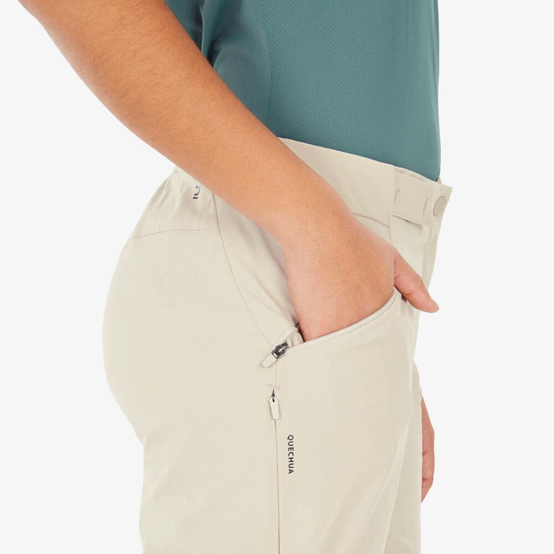 데카트론 여성 등산 투인원 집오프 바지 MH500 루나 베이지(DECATHLON Women’s Mountain Hiking 2-in-1 Zip-off Trousers MH500 Luna Beige) - 8