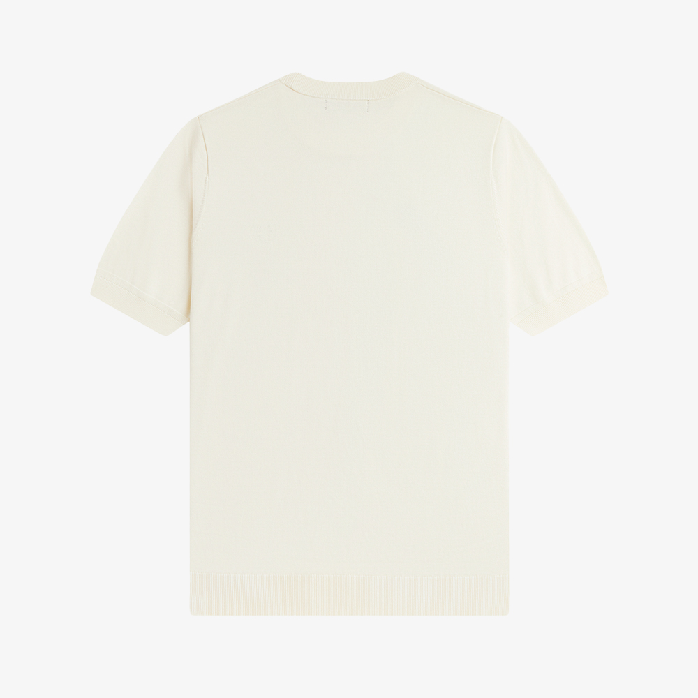 프레드페리 코튼 니트 티셔츠 에크루(Fred Perry Cotton Knitted T-Shirt Ecru) - 6