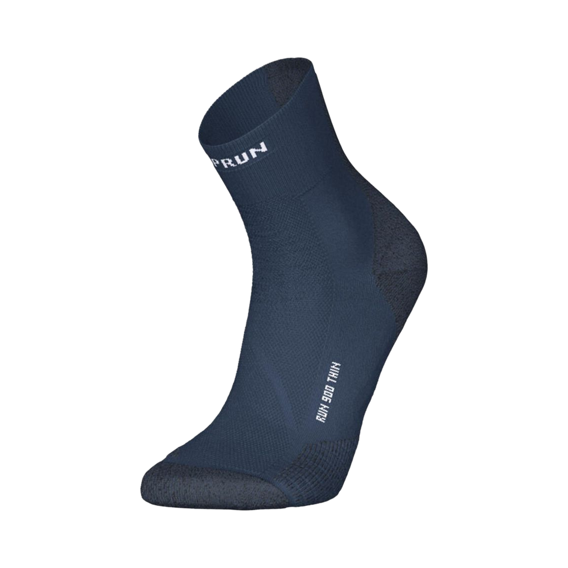 8901355 DECATHLON Running Thin Mid-Cut Socks 1 Pair Fine Run 900 Abyss Blue