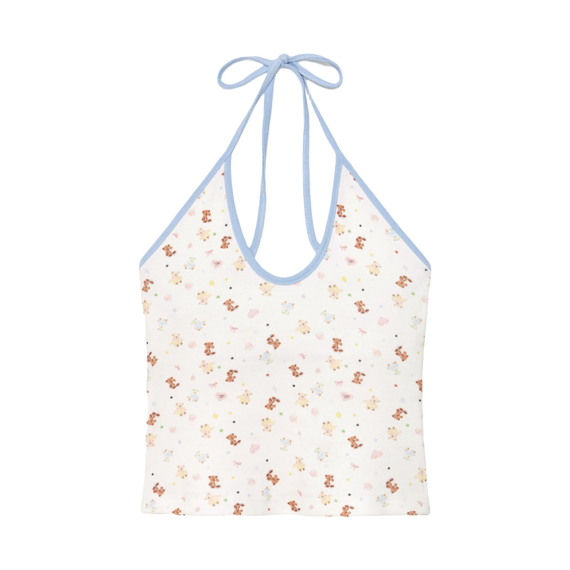 (W) 글로니 와일드 홀터 캐미솔 테디((W) Glowny Wild Halter Camisole Teddy) - 1