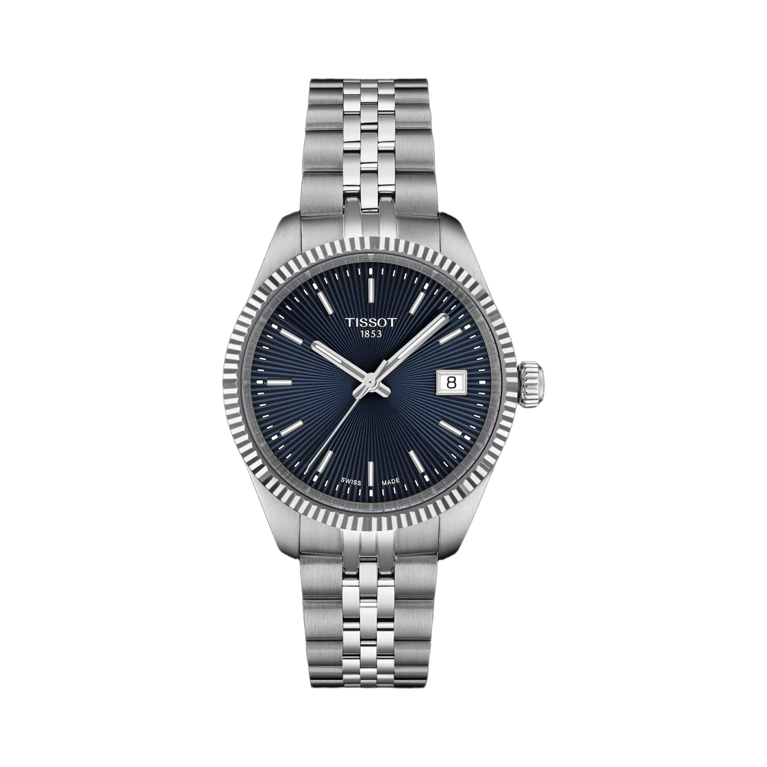 티쏘 발라드 쿼츠 34mm 스테인리스 스틸 그레이 블루(Tissot Ballade Quartz 34mm Stainless Steel Grey Blue)