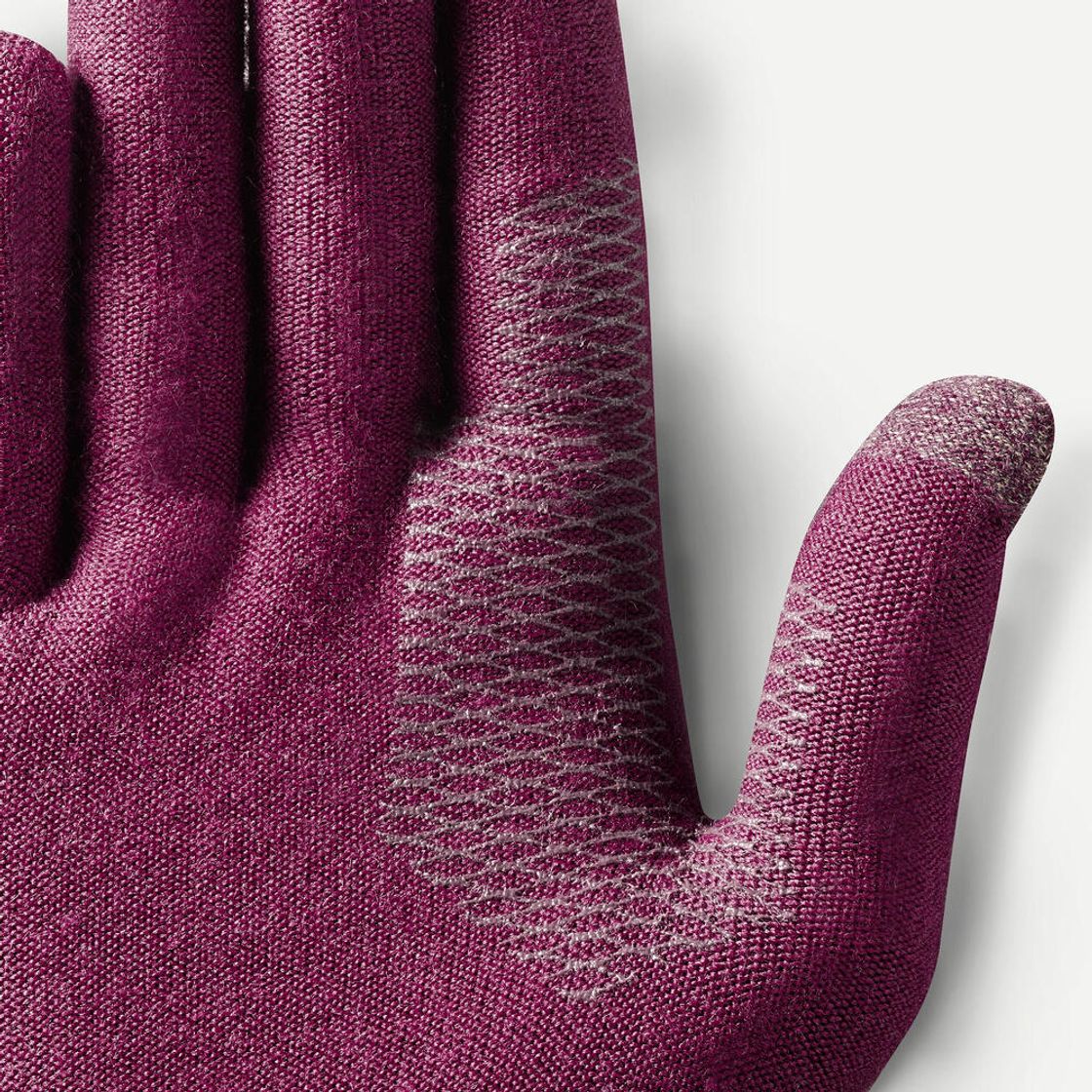 데카트론 성인 터치스크린 심리스 백패킹 이너 장갑 MT500 크림슨 퍼플(DECATHLON Adult Touchscreen Seamless Backpacking Inner Gloves MT500 Crimson Purple) - 2