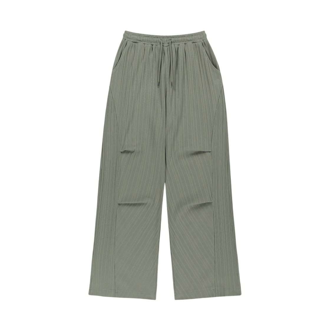 BLMWPLW02KH (W) Brownbreath Rib Mixed Pants Khaki