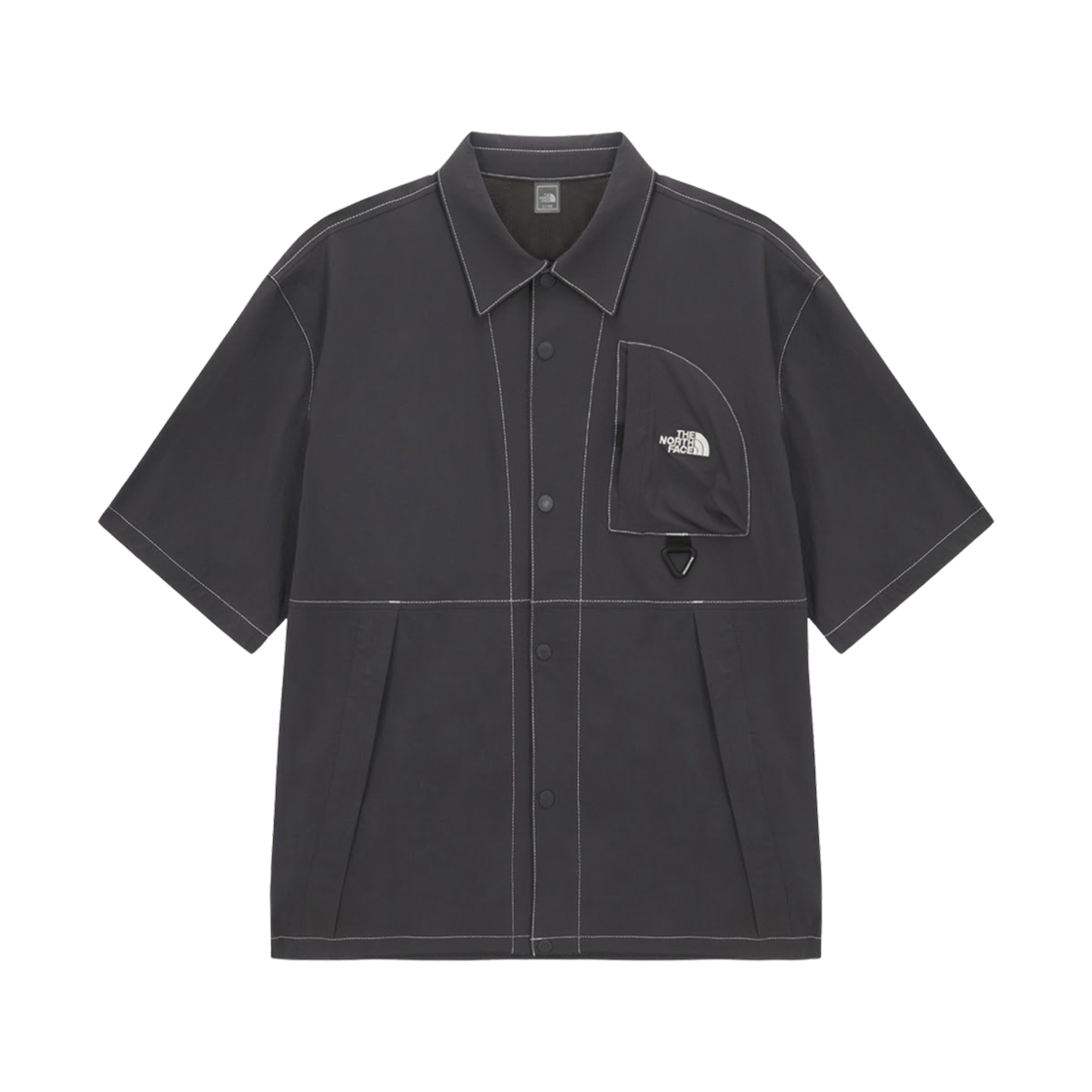 NH8SS01A The North Face Peakhill S/S Shirts Dark Gray - 26SS
