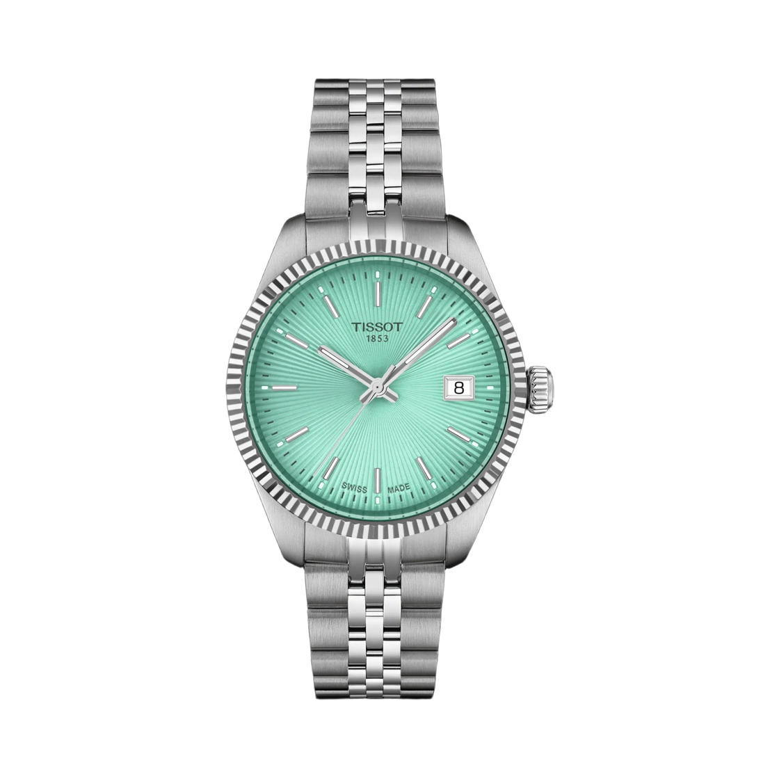 티쏘 발라드 쿼츠 34mm 스테인리스 스틸 그레이 라이트 그린(Tissot Ballade Quartz 34mm Stainless Steel Grey Light Green)