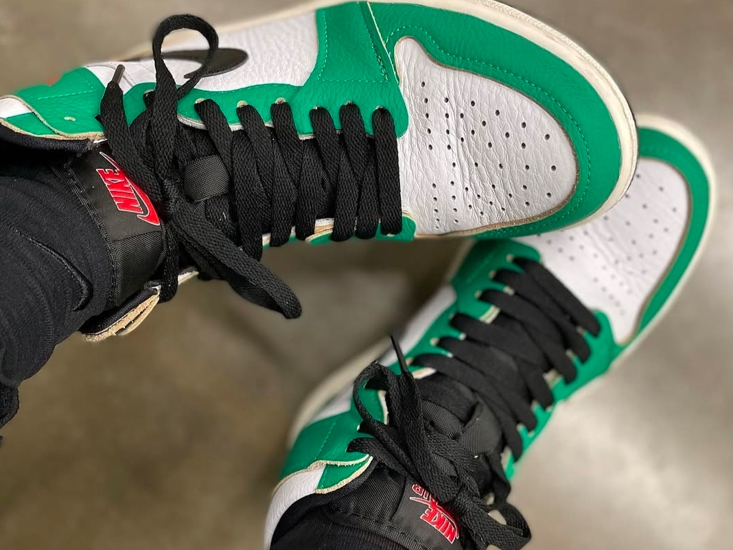 (W) Jordan 1 Retro High OG Lucky Green 착용 스타일