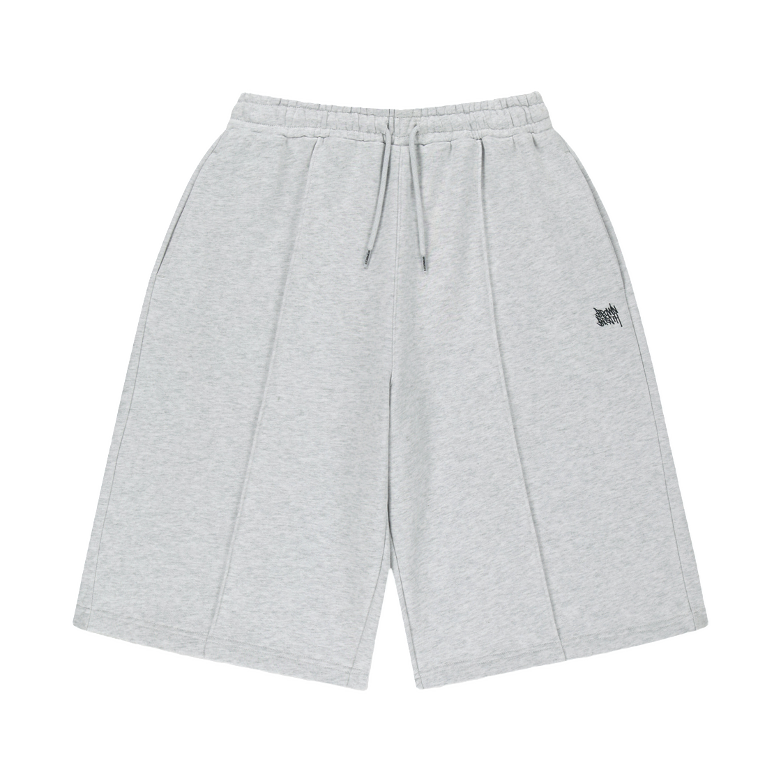 BLMMPSB02AS Brownbreath Tag Tuck Sweat Shorts Ash
