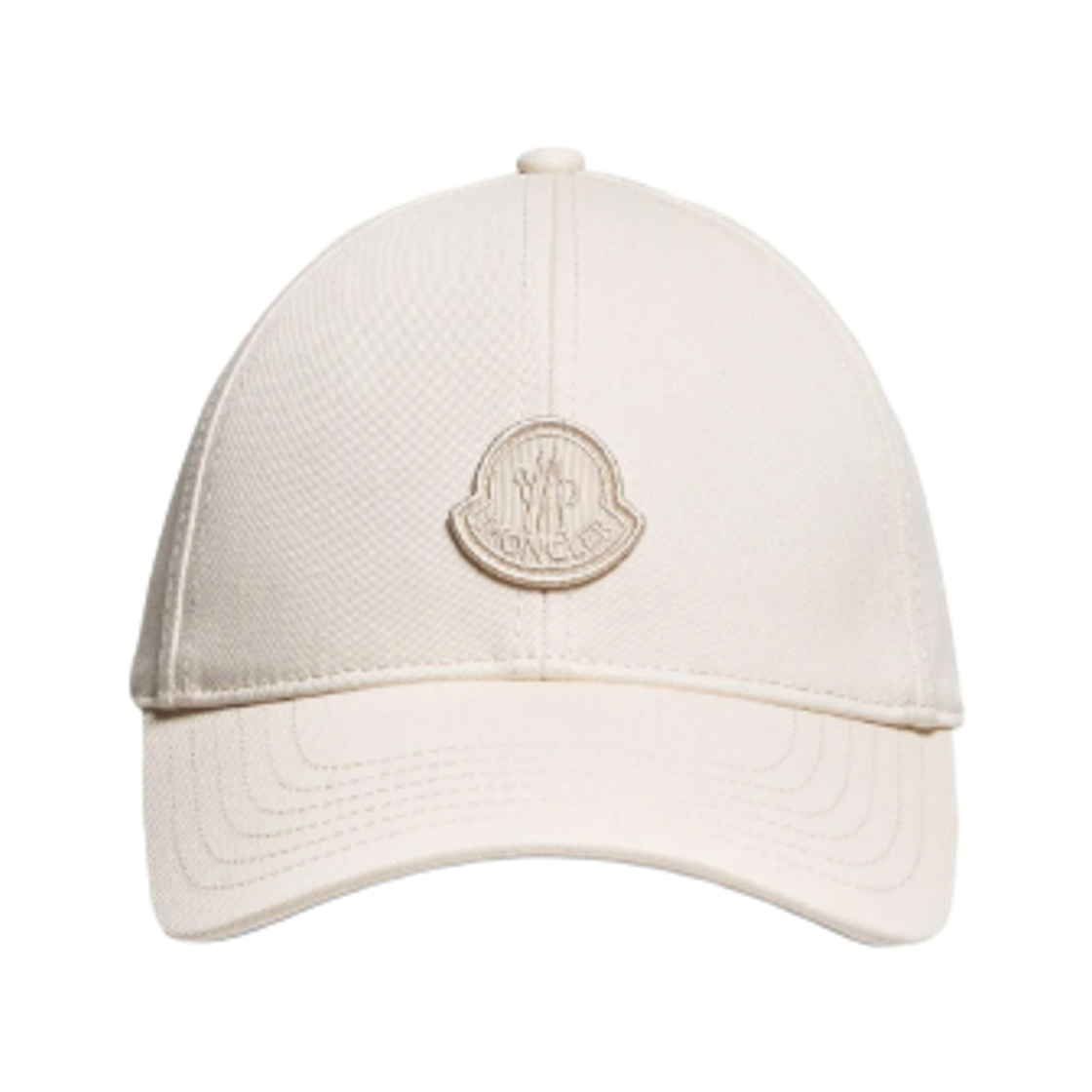 (W) 몽클레르 개버딘 베이스볼 캡 화이트 아이보리 - 26SS((W) Moncler Gabardine Baseball Cap White Ivory - 26SS)