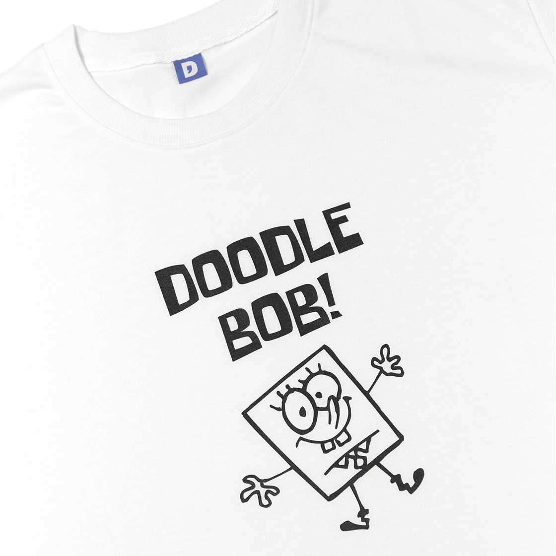 댄꼼마 x 스폰지밥 두들밥 그래픽 반팔 티셔츠(DANCOMMA x SpongeBob SquarePants DoodleBob Graphic Short Sleeve T-Shirt) - 2