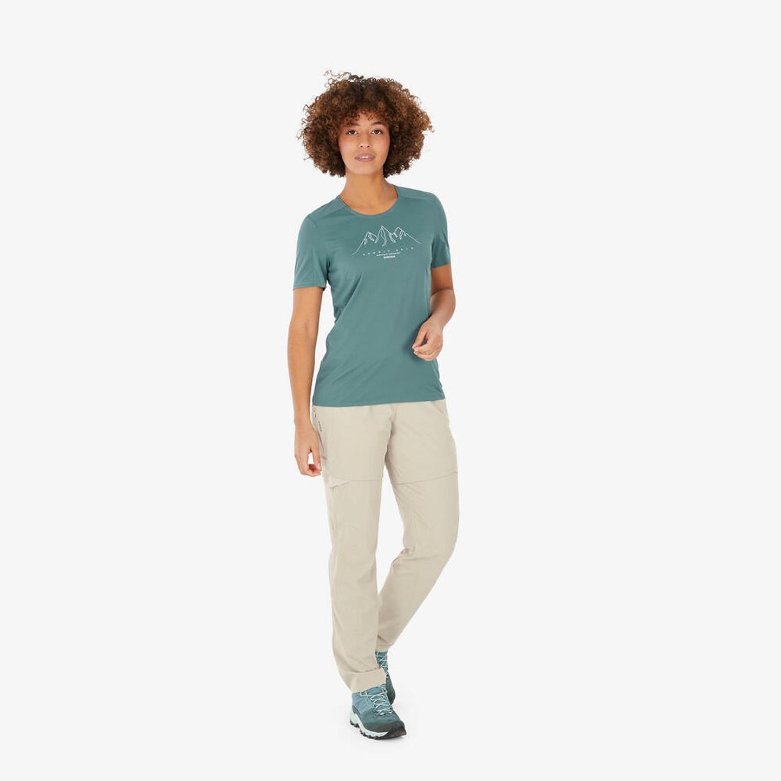 데카트론 여성 등산 투인원 집오프 바지 MH500 루나 베이지(DECATHLON Women’s Mountain Hiking 2-in-1 Zip-off Trousers MH500 Luna Beige) - 2