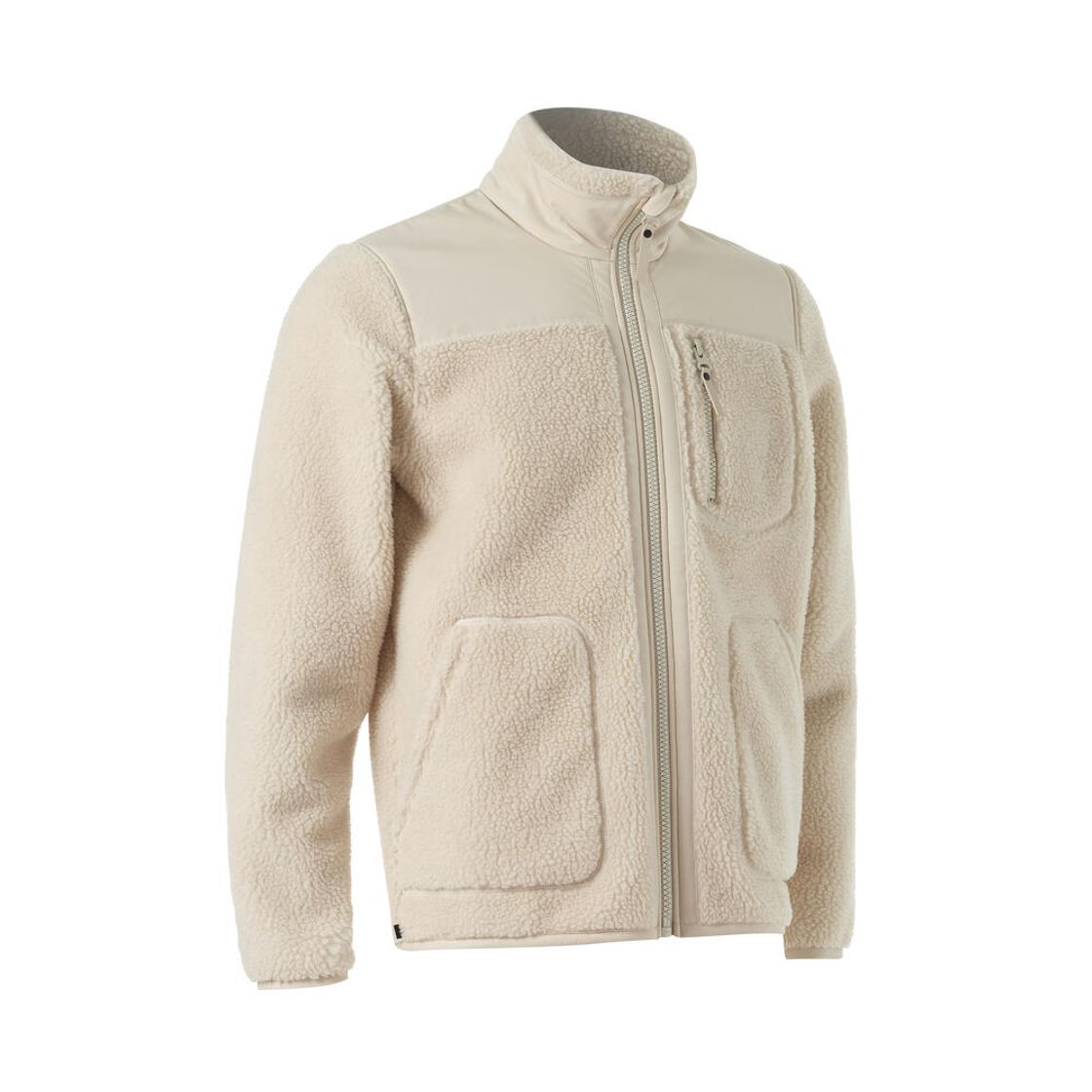 데카트론 남성 하이킹 셰르파 플리스 자켓 SH900 린넨 베이지(DECATHLON Men's Hiking Sherpa Fleece Jacket SH900 Linen Beige) - 2