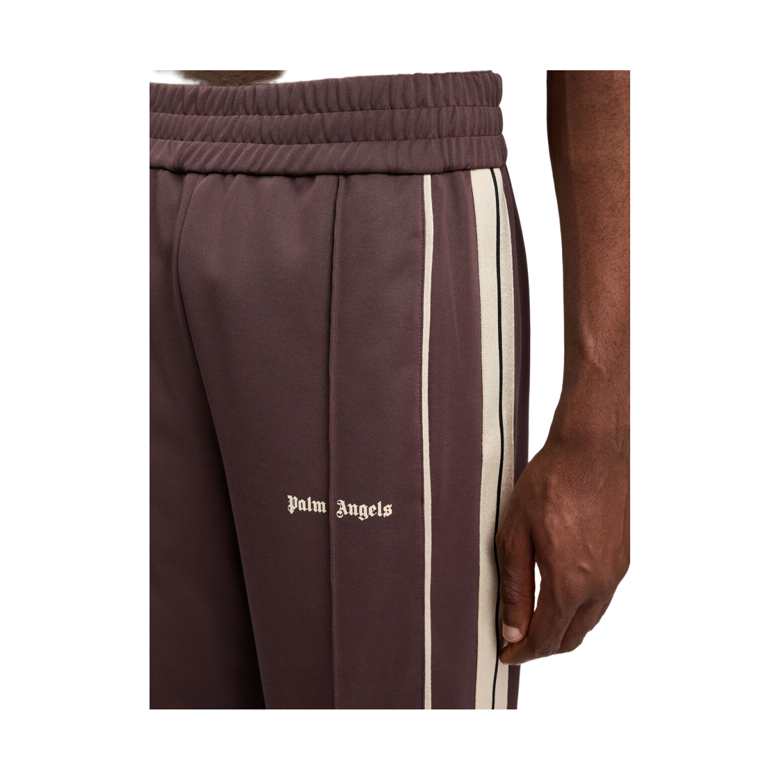 팜엔젤스 클래식 로고 빈티지 트랙 팬츠 - 브라운 오프 화이트(Palm Angels Classic Logo Vintage Track Pants - Brown Off White) - 5
