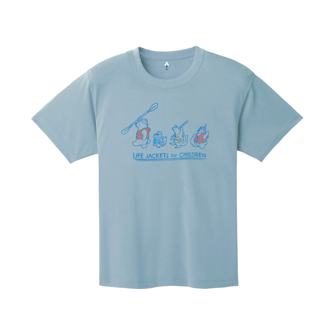 1114868 Montbell Wickron Kodomotachi Ni Raijake Wo #3 T-Shirt Light Blue