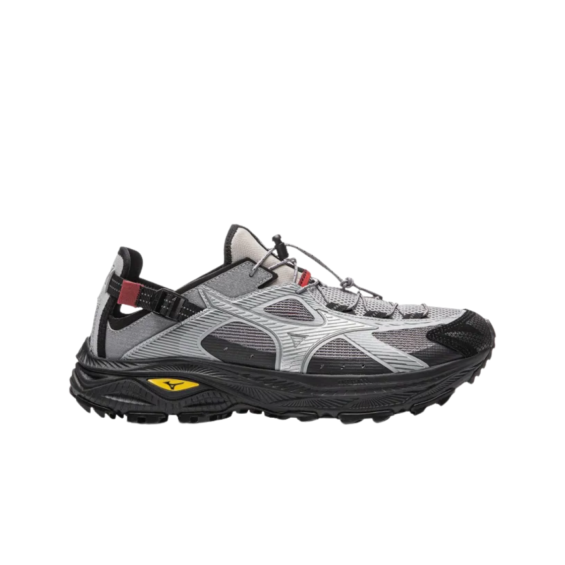 미즈노 레이서 트레일 SE V2 고프코어 실버 블랙(Mizuno Racer Trail SE V2 Gorpcore Silver Black)
