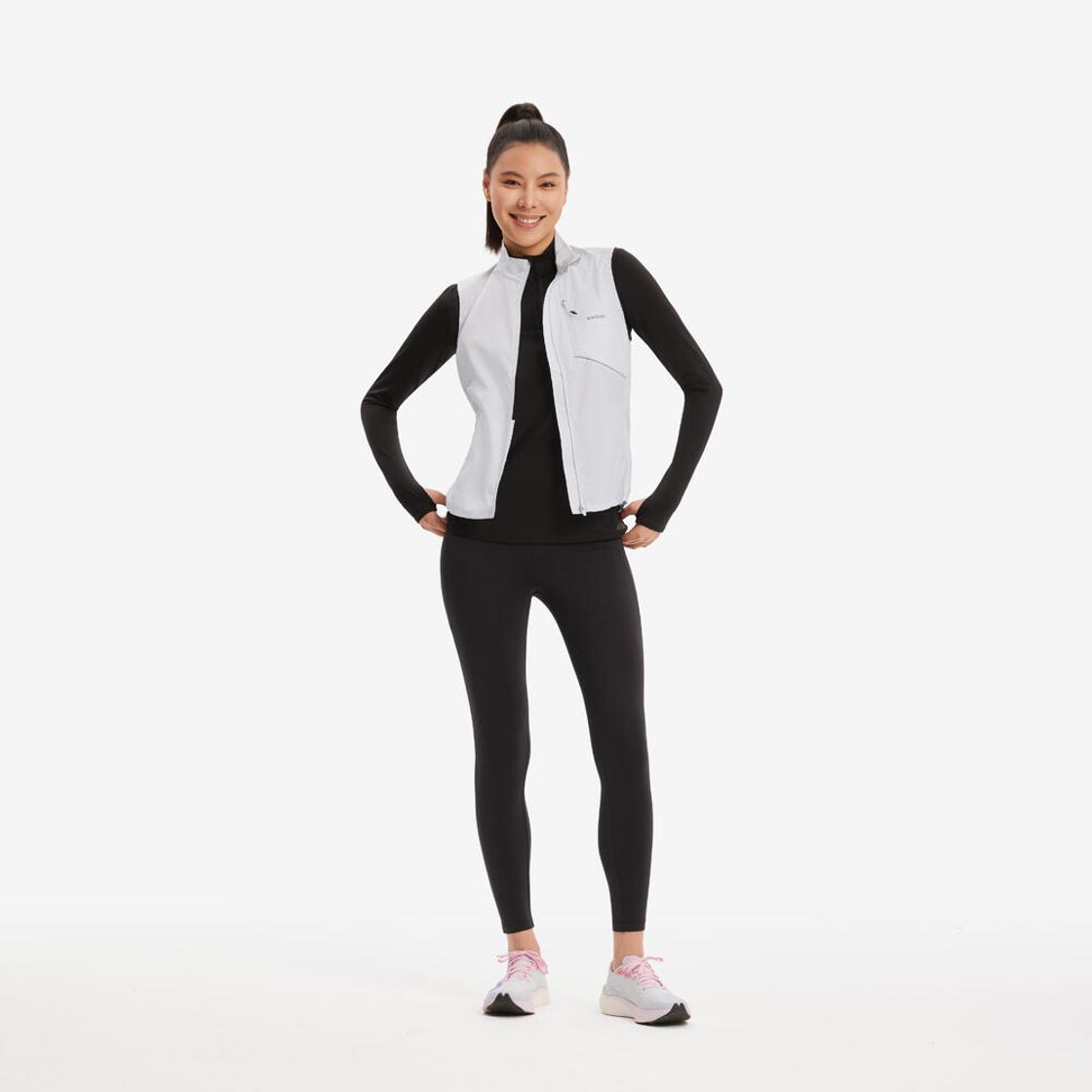 데카트론 여성 러닝 윈드 베스트 런 500 딜리케이트블루(DECATHLON Women's Running Wind Vest Run 500 Delicate Blue) - 4