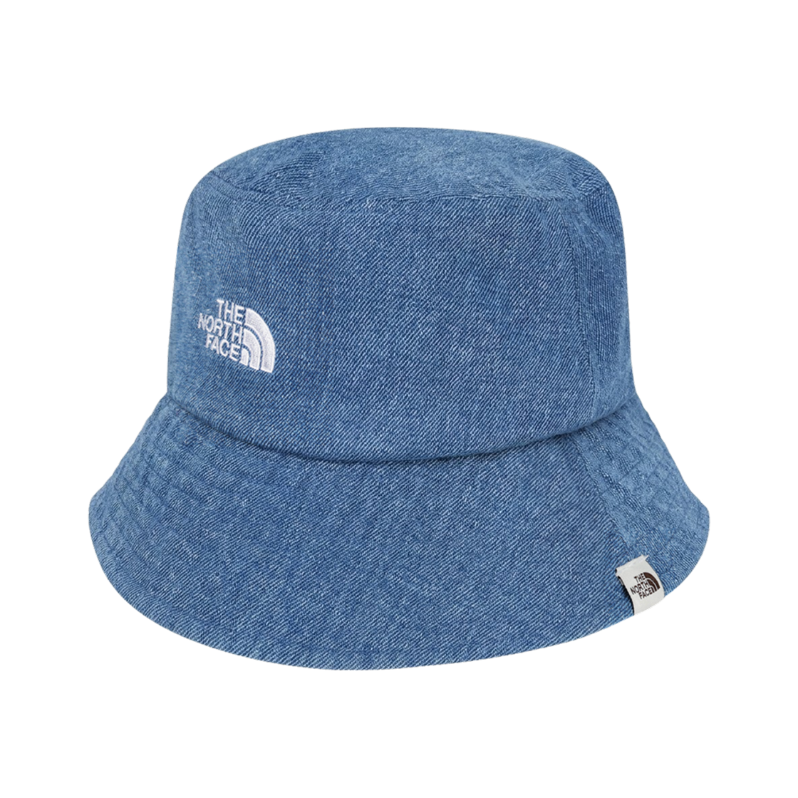 NE3HS00K The North Face White Label Logo Bucket Hat Denim Blue - 26SS