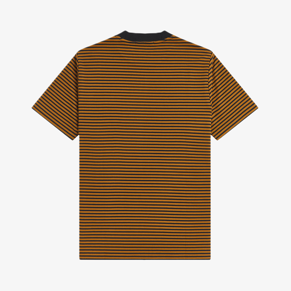 프레드페리 파인 스트라이프 헤비웨이트 티셔츠 블랙(Fred Perry Fine Stripe Heavy Weight T-Shirt Black) - 6