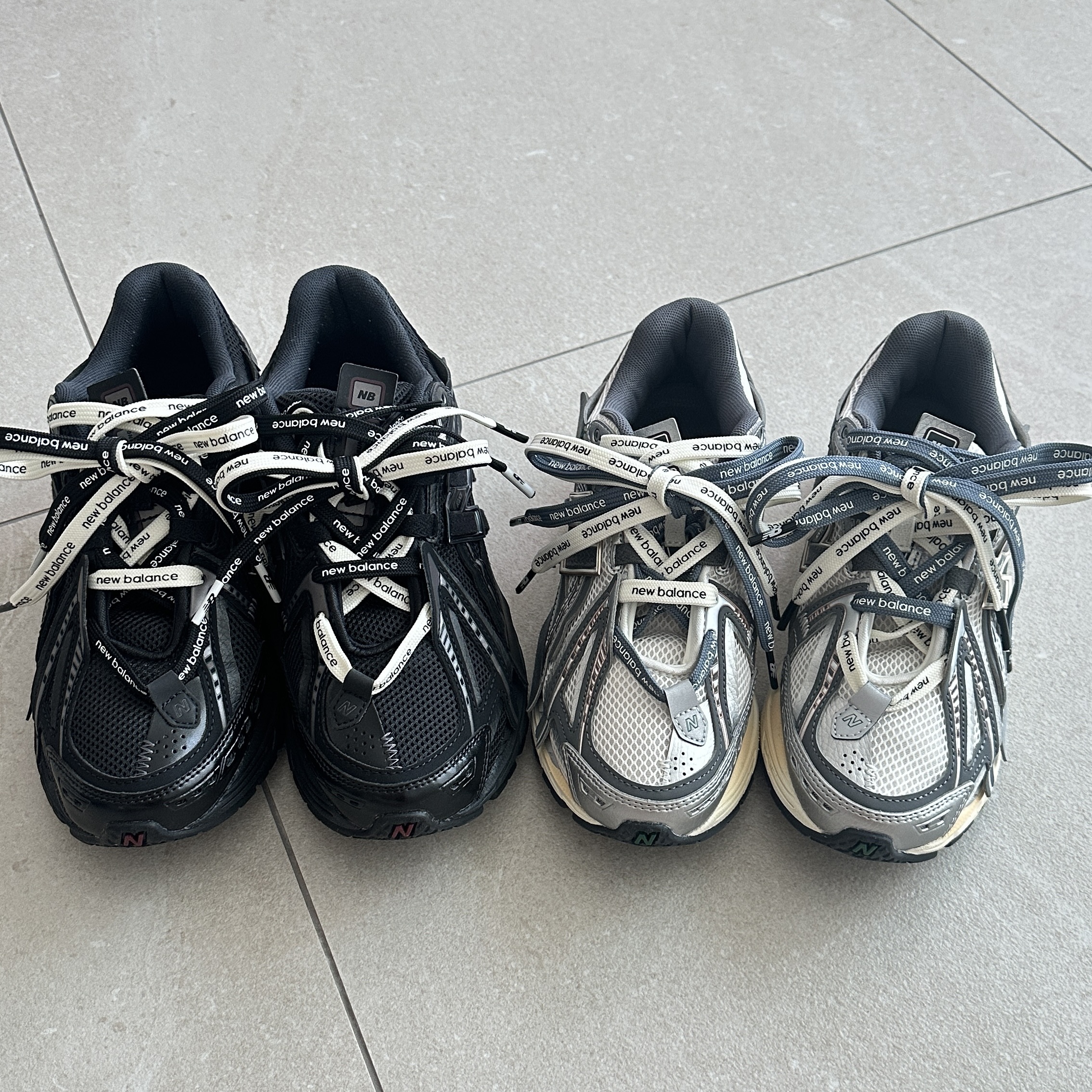 New Balance 1906A Black, New Balance 1906A Silver Metallic Castlerock 착용 스타일