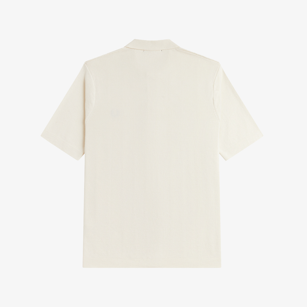 프레드페리 토널 버티컬 스트라이프 니트 셔츠 에크루(Fred Perry Tonal Vertical Stripe Knitted Shirt Ecru) - 6