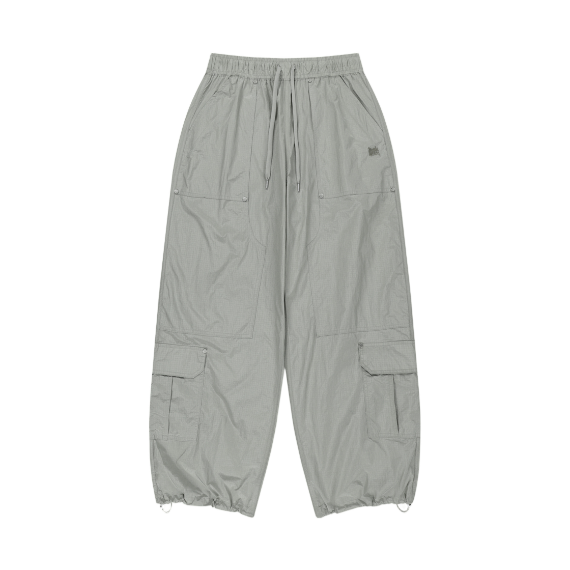 BLMMPL001GR Brownbreath Tag Double Knee Nylon Pants Grey