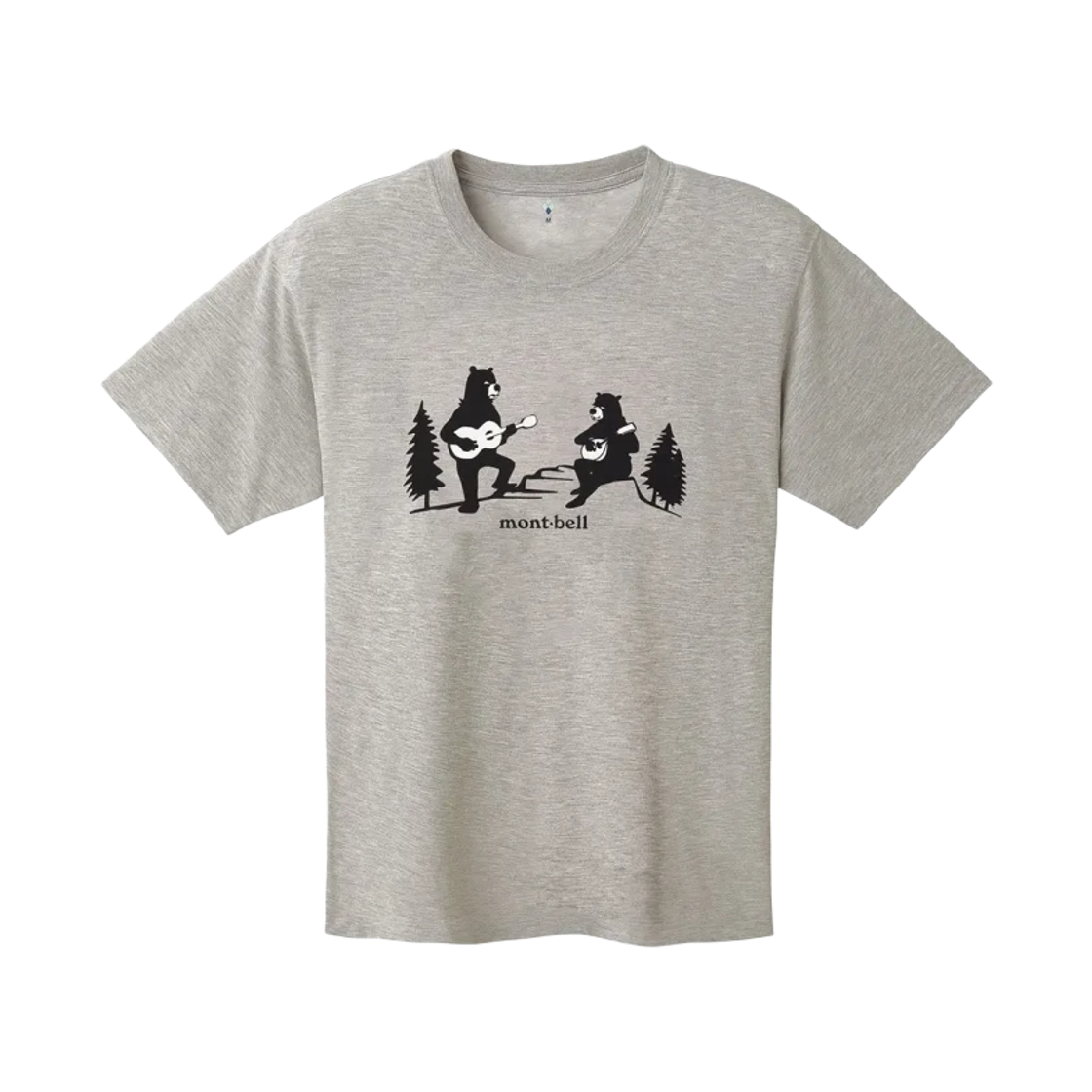1114820 Montbell Wickron Forest Performance T-Shirt Light Gray
