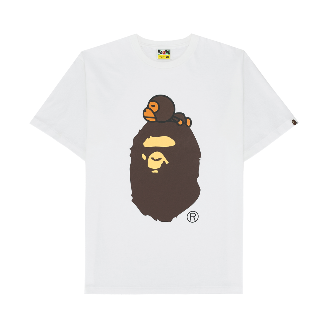 베이프 마일로 온 빅 에이프 티셔츠 화이트(BAPE Milo On Big Ape T-Shirt White)