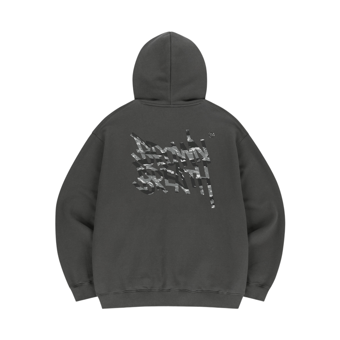 BLSMHDN01CC Brownbreath Tiger Camo Tag Hoodie Charcoal