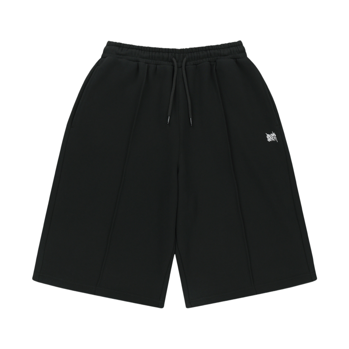BLMMPSB02BK Brownbreath Tag Tuck Sweat Shorts Black