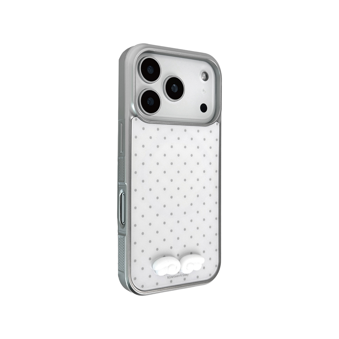 나인틴프라이데이 입체 엔젤 도트 맥세이프 에폭시 케이스 - 화이트(NINETEENFRIDAY 3D Angel Dot Magsafe Epoxy Case - WHITE) - 3