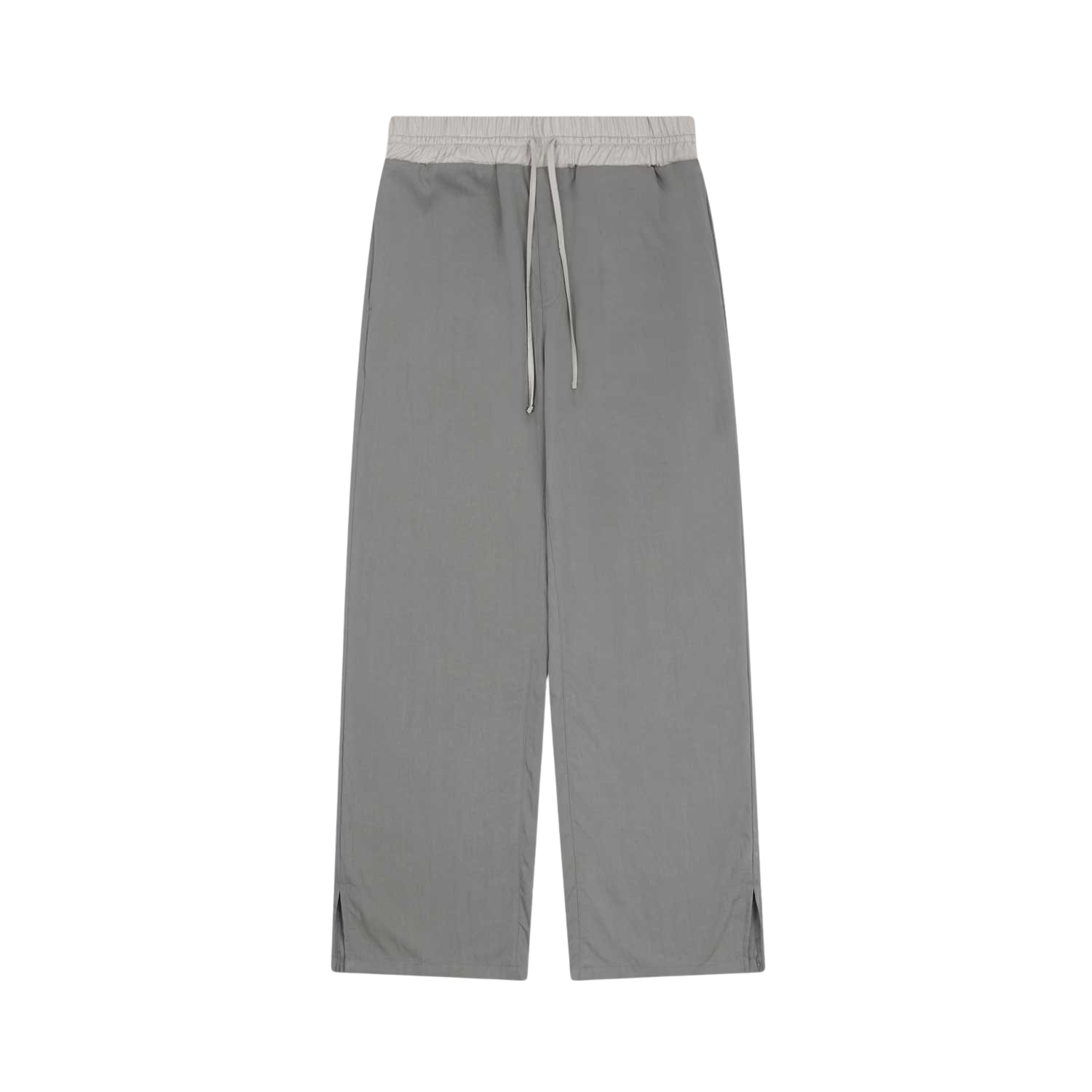 사파리스팟 1/2 컨트레스트 웨이스트 스트레이트 팬츠 아이보리(Safarispot 1/2 Contrast Waist Straight Pants Beige)