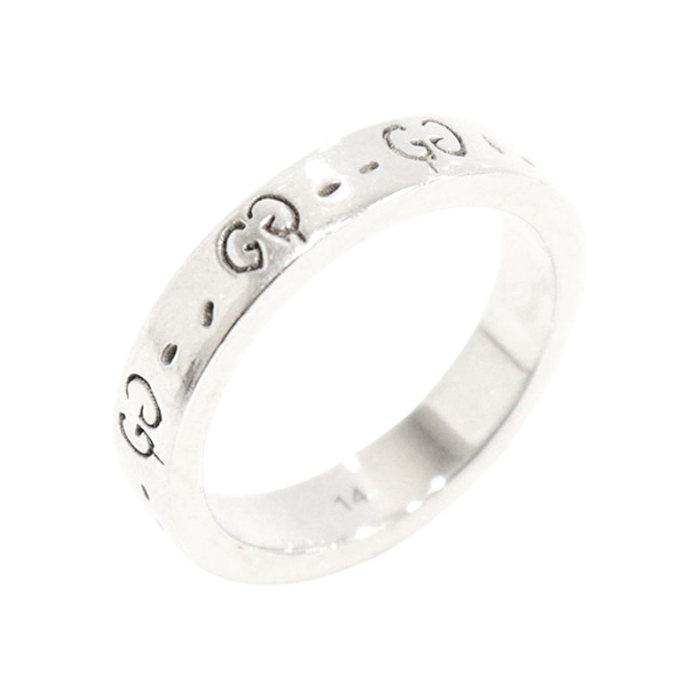 구찌 477932 925 스털링 실버 4MM 고스트링 반지(Gucci 477932 925 Sterling Silver 4MM Ghost Ring)