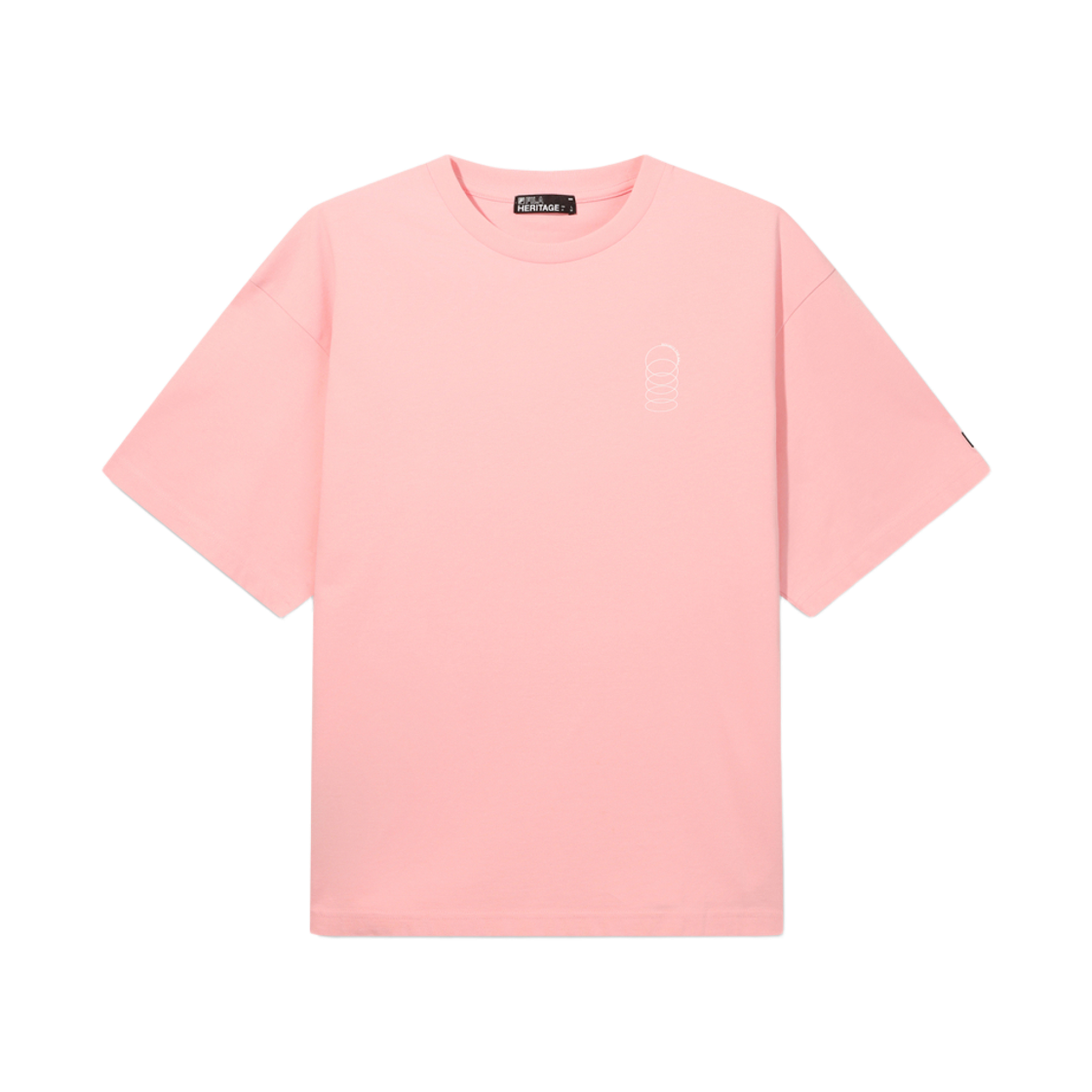 [6% 적립] 휠라 HERITAGE COLLECTION 바운스 스몰 그래픽 반팔티 핑크([6% 적립] FILA HERITAGE COLLECTION Bounce The Ball Boxy T-Shirt Pink)
