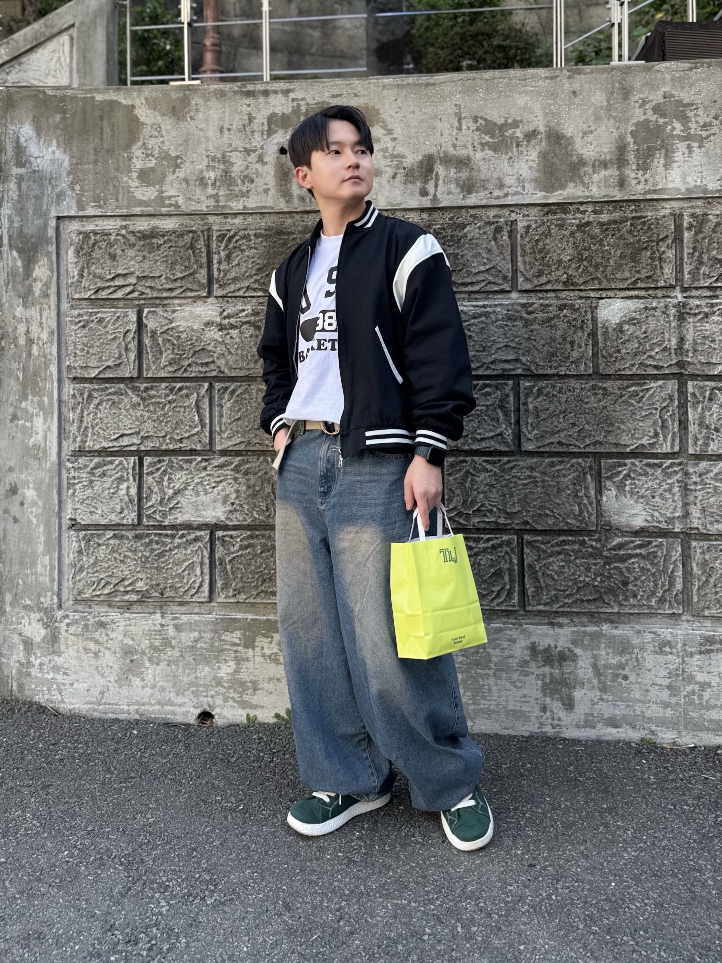 [6% 적립] LeMouton Buddy Darkgreen 착용 스타일 - 1