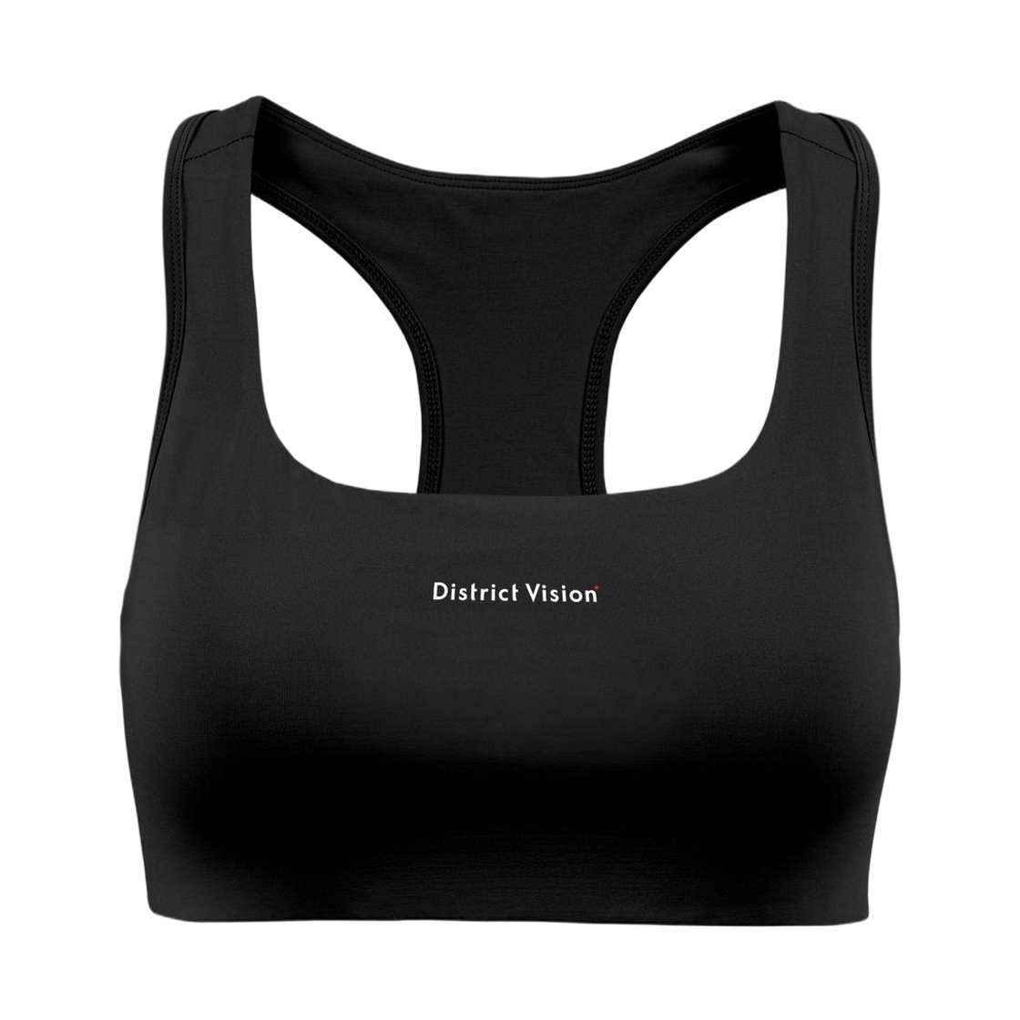 (W) 디스트릭트 비전 트윈 레이어 미디움 서포트 브라 블랙((W) District Vision Twin Layer Medium Support Bra Black) - 1