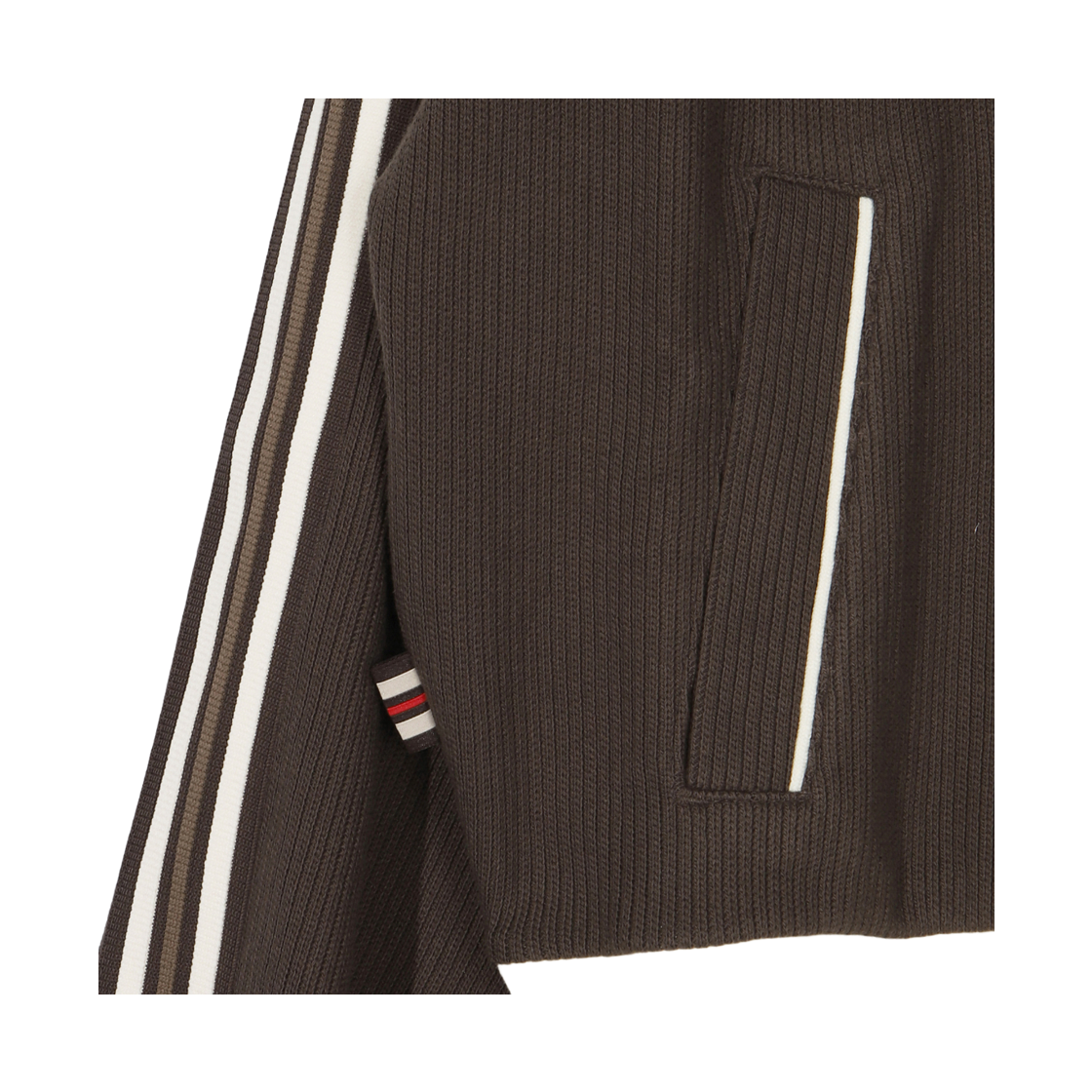 [6% 적립] 휠라 1911 여성 니트 트랙 집업 브라우니([6% 적립] FILA 1911 Women Knit Track Zip-up Dark Brownie) - 5