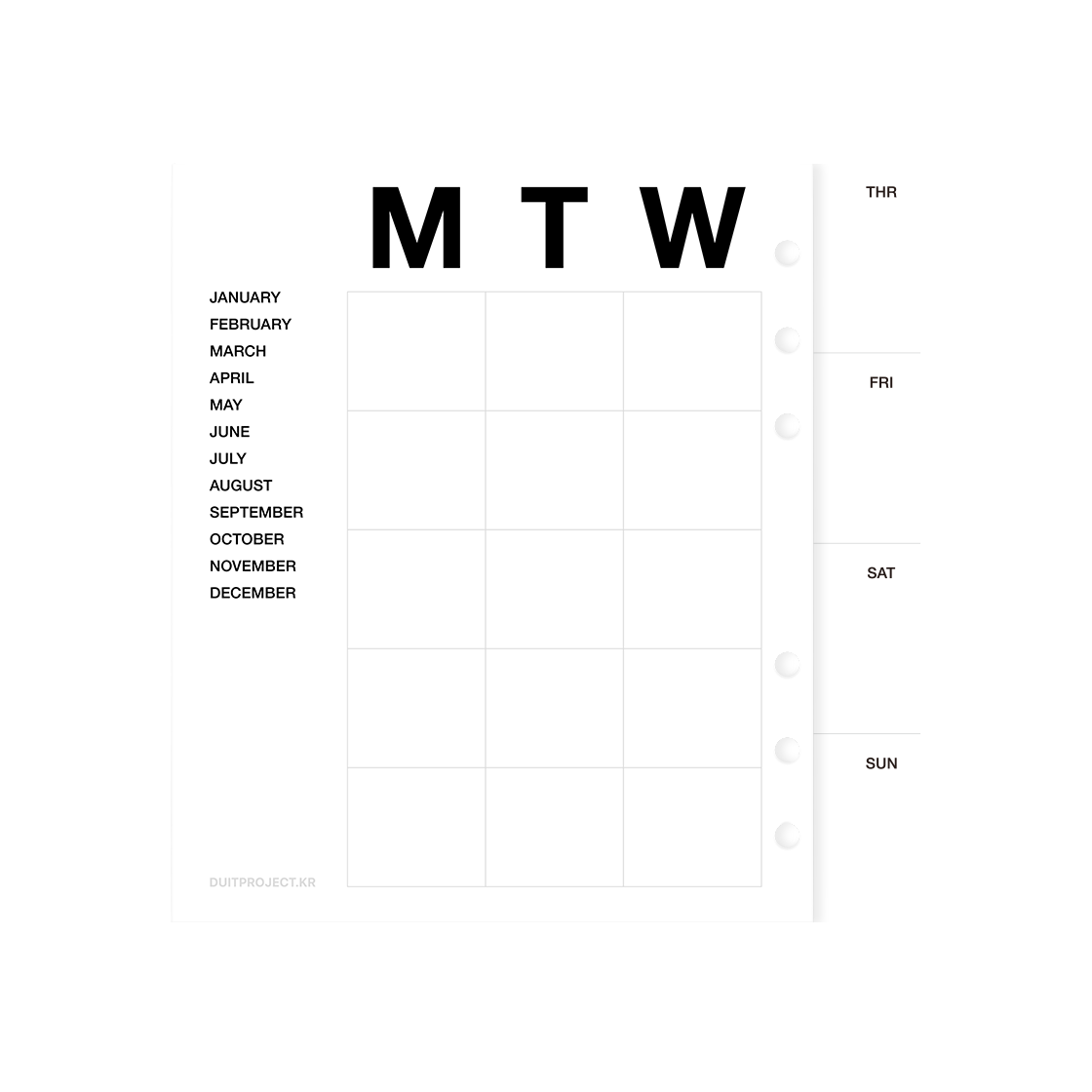 더트프로젝트 오리지널진 (먼슬리 위클리)(Duitproject ORIGINALZINE (MONTHLY WEEKLY))