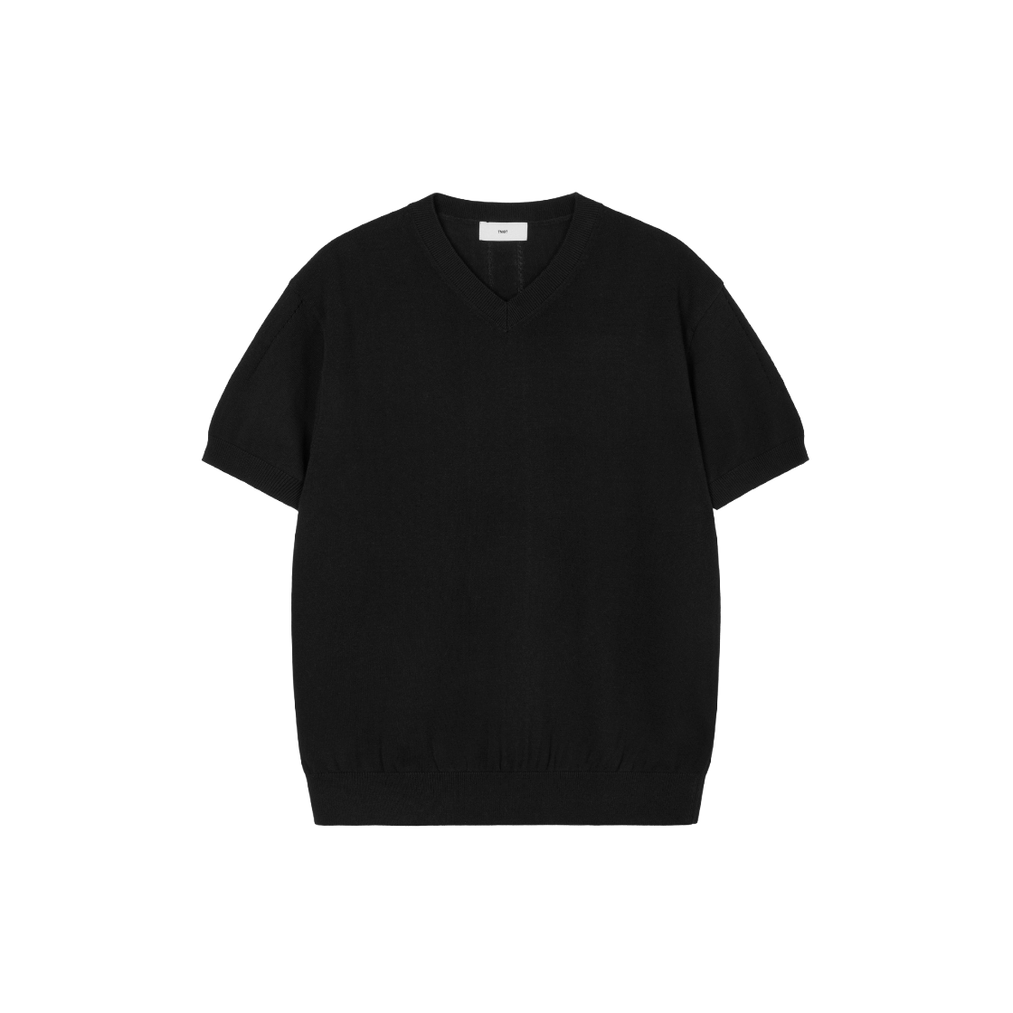 티엔지티 우먼 브이넥 니트 블랙(TNGT W V-Neck Knit Black)