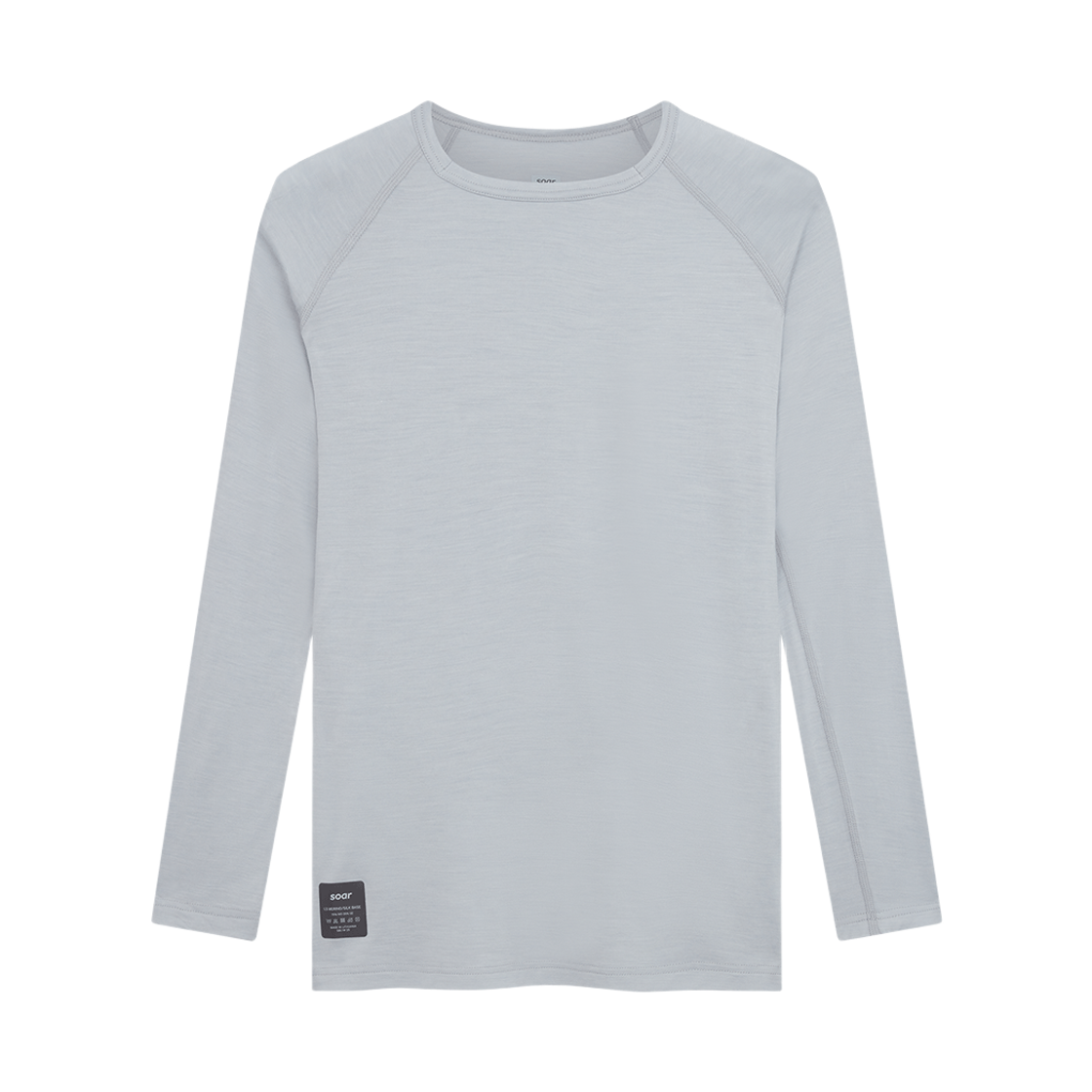 (W) 소어 러닝 롱슬리브 메리노 실크 베이스 레이어 그레이((W) Soar Running Long Sleeve Merino Silk Base Layer Grey) - 1