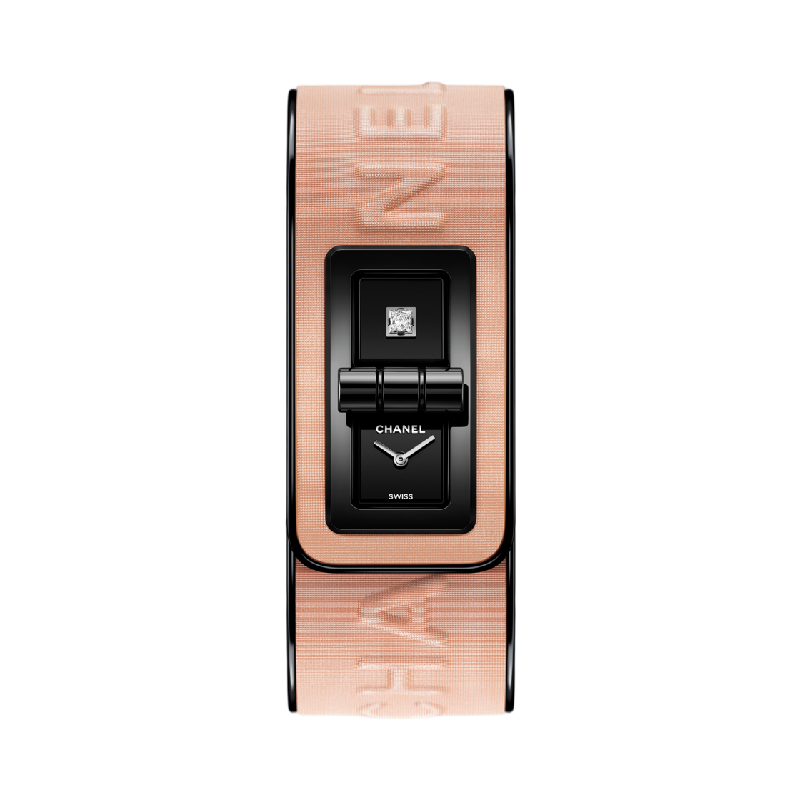 샤넬 코드 코코 블러쉬 워치 블랙 스틸 핑크(Chanel Code Coco Blush Watch Black Steel Pink)