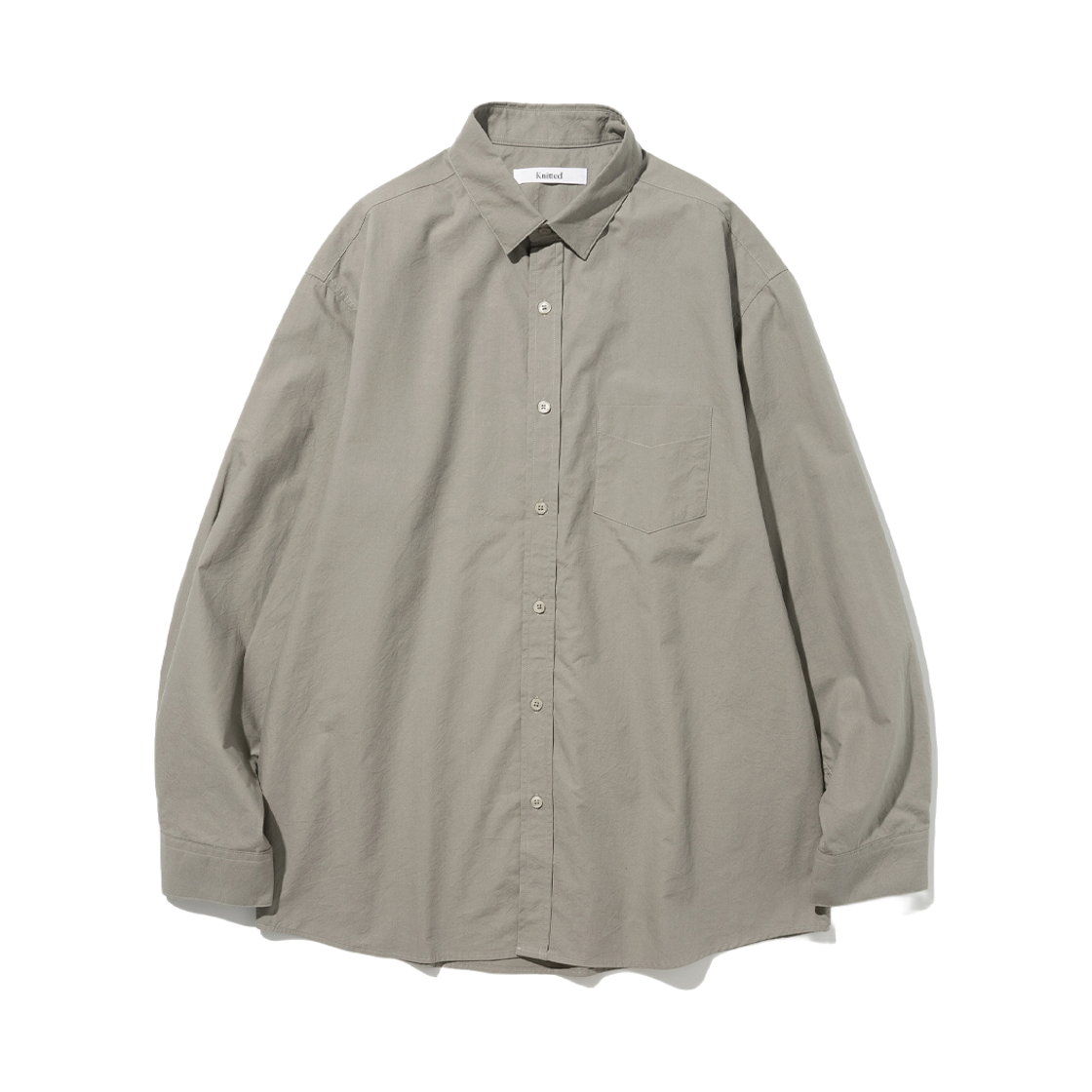 니티드 바이오 워싱 에센셜 셔츠 라이트 그레이 에센셜 셔츠 라이트 그레이(Knitted Bio Washing Essential Shirts Light Grey)