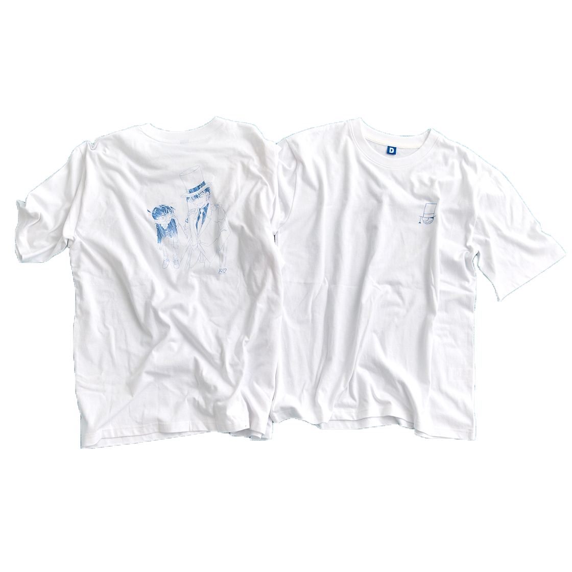 댄꼼마 x 명탐정 코난 괴도키드 반팔 티셔츠(DANCOMMA × Detective Conan Kaito Kid Short Sleeve T-Shirt) - 3