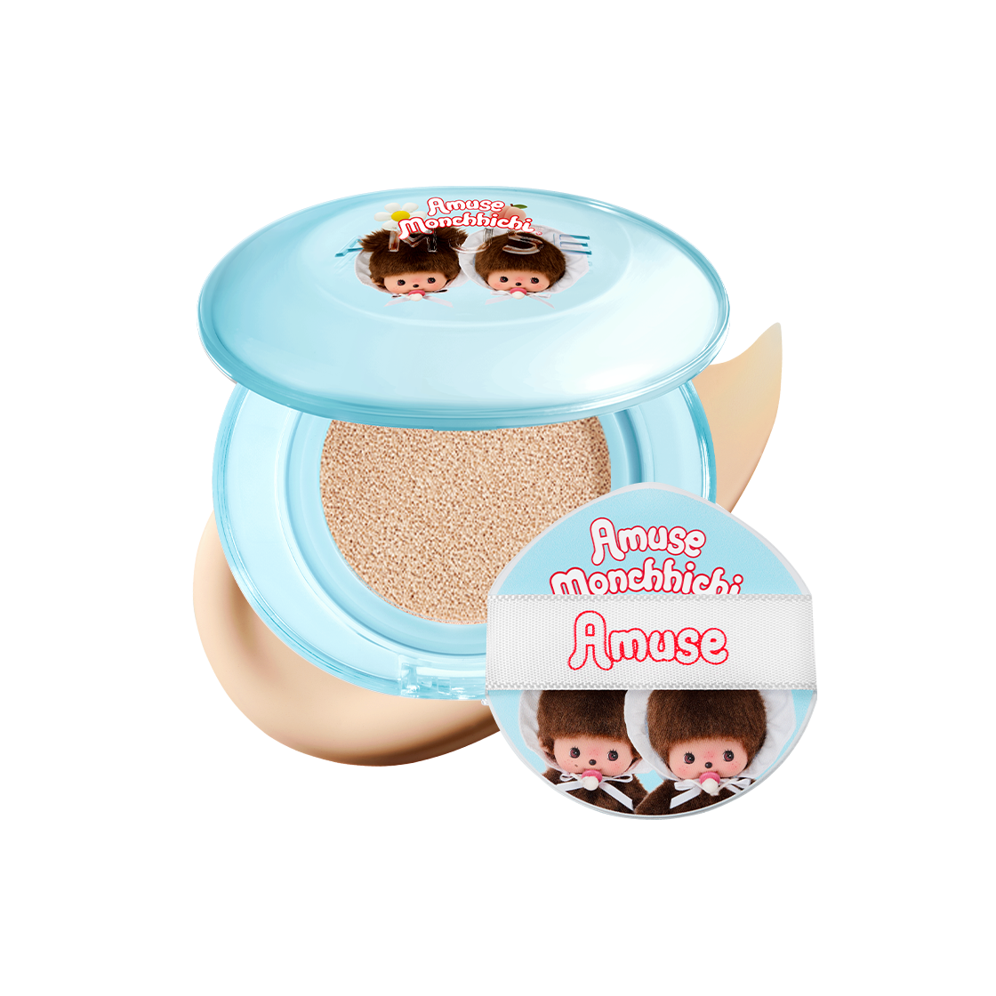 [몬치치 한정판][사은품 증정] 어뮤즈 에어리 포어 커버 쿠션([MONCHHICHI LIMITED EDITION][GIVEAWAY] AMUSE AIRY PORE COVER CUSHION) - 4