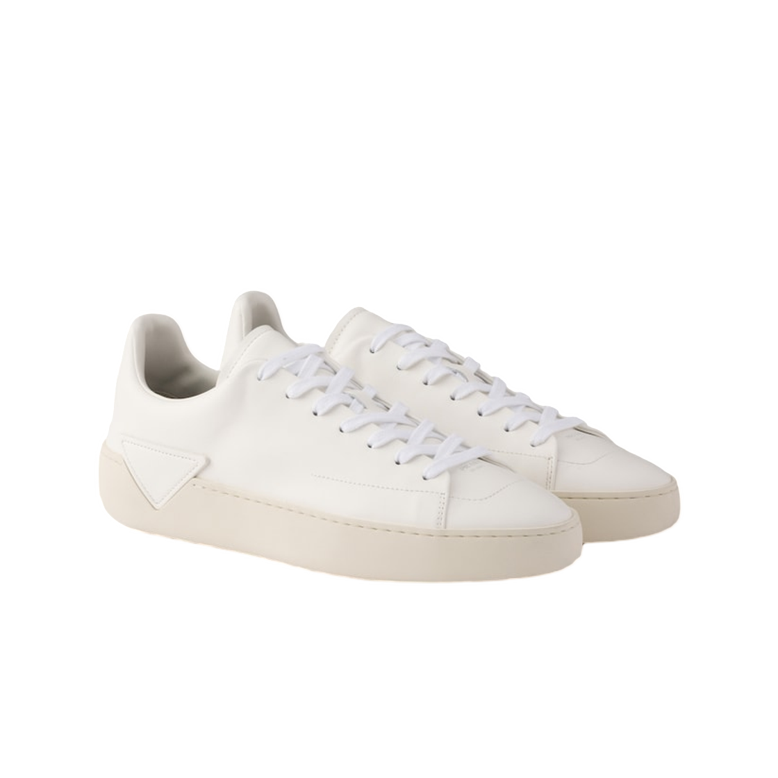 프라다 코트 레더 스니커즈 화이트(Prada Court Leather Sneakers White) - 2