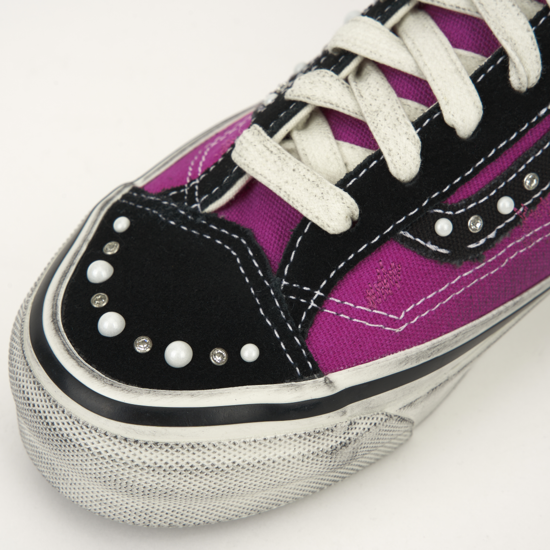 반스 LX 올드스쿨 36 펄라이즈드 푸시아 레드(Vans LX Old Skool 36 Pearlized Fuchsia Red) - 7
