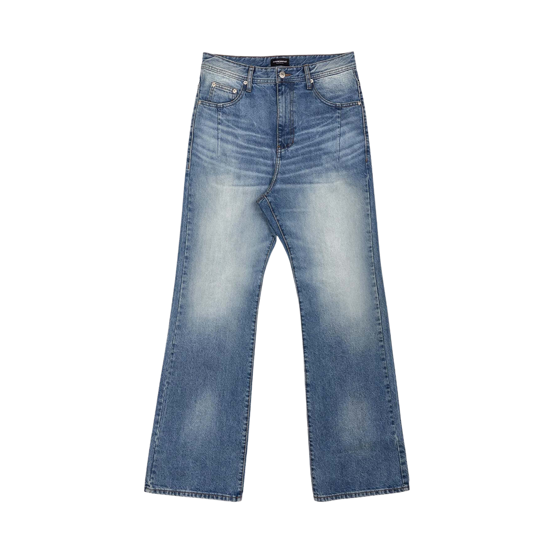 파프롬왓 파 에이지드 플레어 진스 라이트 블루(Farfromwhat Far Aged Flare Jeans Light Blue)