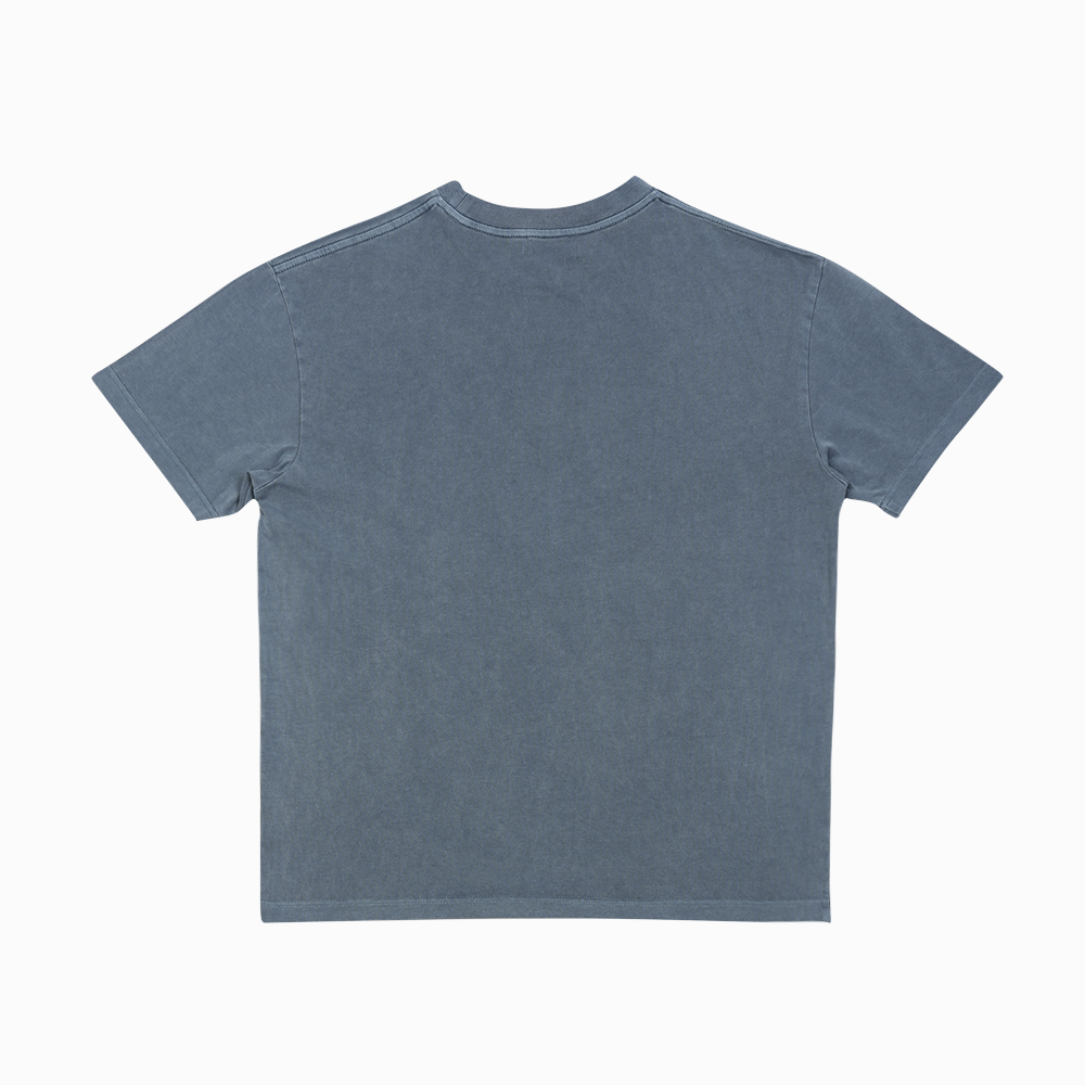 맨하탄 레코즈 피그먼트 컬리지 로고 티 - 블루(Manhattan Records Pigment College Logo Tee - Blue) - 3